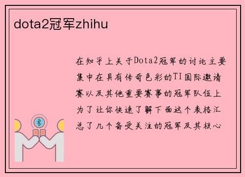 dota2冠军zhihu